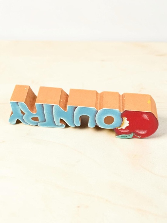 Vintage 1992 Wooden Country W/ Apple Cutout Small Table Top Decor EUC 4.75” x 2” - Picture 9 of 13